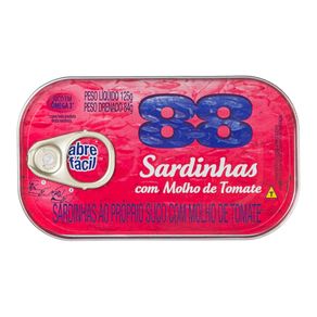 Sardinha Tomate 88 125g