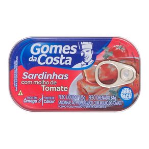 Sardinhas com Molho de Tomate Gomes da Costa 125g