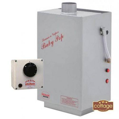 Sauna a Vapor a Gás Modelo Baby Pop para 10m³ Glp com Controle de Temperatura 220v - Socalor
