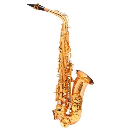 Saxofone Alto Dual Gold Michael Wasm48 Acompanha Pad Save e Case Mochila