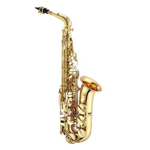 Saxofone Sax Alto Dourado Mib 567 Jupiter Jas500gl Laqueado