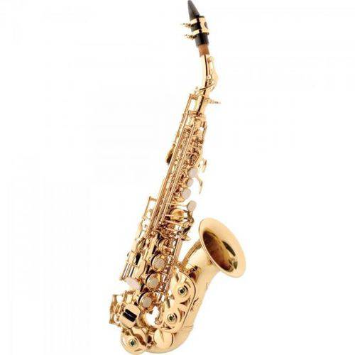 Saxofone Soprano Curvo Bb Sp508 Laqueado Eagle