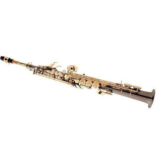 Saxofone Soprano Eagle Sp 502 Bg Preto Onix