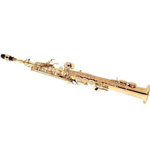 Saxofone Soprano Reto com Case Sp502 L Eagle Laqueado