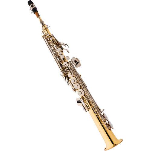 Saxofone Soprano Reto Eagle Sp 502 Ln Laqueado/niquelado + Case