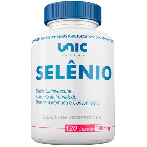 Selênio 100mcg 120 Cáps Unicpharma