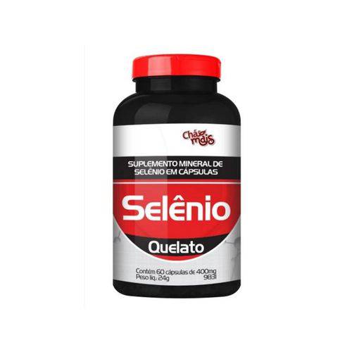 Selênio Quelato Antioxidante Chá Mais 400mg 60 Cápsulas