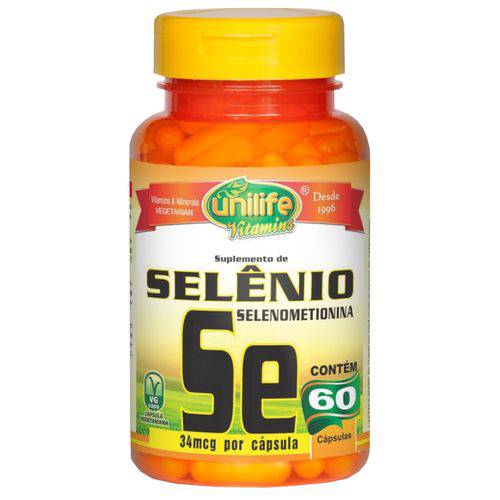 Selênio Quelato Selenometionina 60 Cápsulas de 500mg