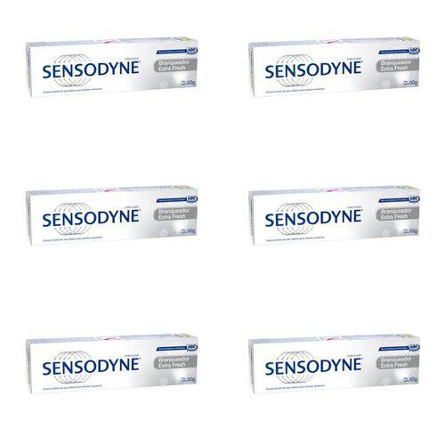 Sensodyne Branqueador Extra Fresh Creme Dental 50g (kit C/06)