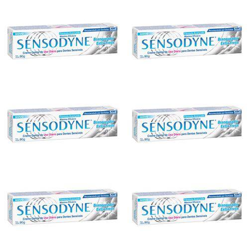 Sensodyne Branqueador Extra Fresh Creme Dental 90g (kit C/06)