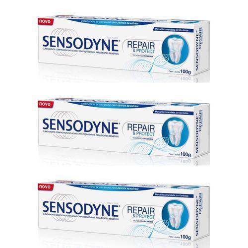 Sensodyne Repair Protect Creme Dental 100g (kit C/03)