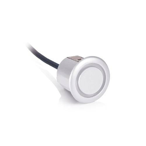 Sensor de Estacionamento com Led Multilaser 4 Pontos e Conector 18,5mm Clip Metalico Branco - Au017