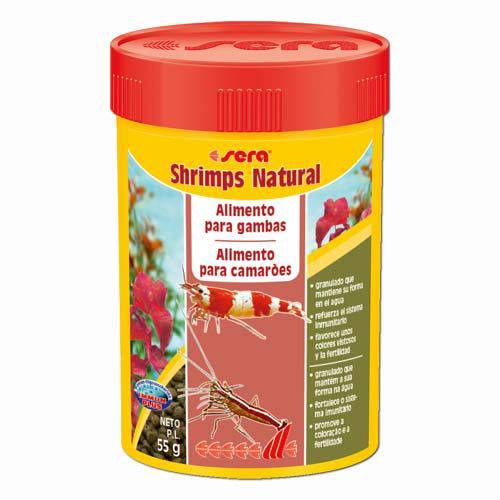 Sera Shrimps Natural 55g (Alimento para Camarões de Água Doce e Marinhos)