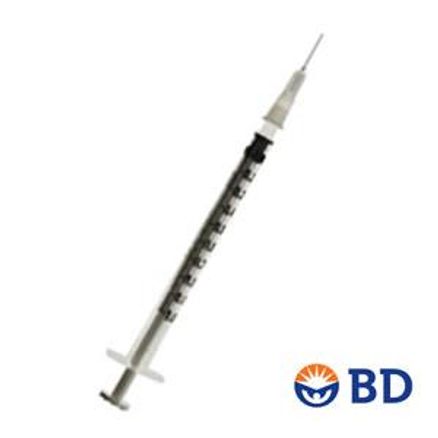 Seringa Estéril para Insulina BD Plastipak 1mL 0,38 X 13mm C/ 1