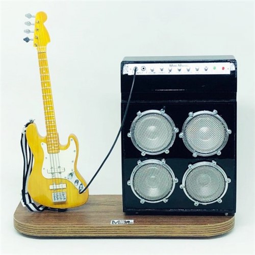 Set Guitarra Les Paul + Amplificador Grande Creme 1:4 TudoMini