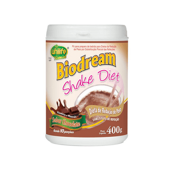 Shake Diet Biodream 400g Sabor Chocolate Unilife