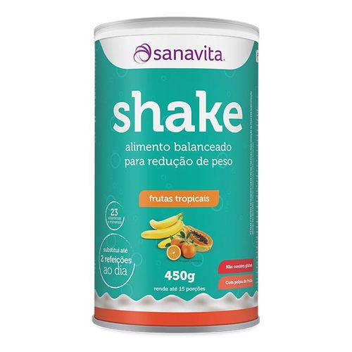 Shake Substituto de Refeição - Sanavita - 450g Frutas Tropicais