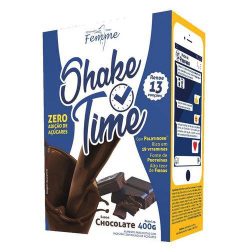 Shake Time Substituto de Refeição - Apisnutri - Chocolate 13 Porções