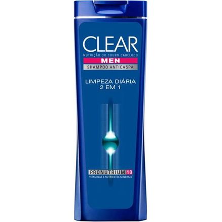 Shampoo Anti Caspa Clear Limpeza Diária 2 em 1 200ml