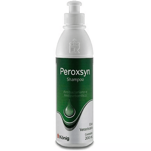 Shampoo Antibacteriano Konig Peroxsyn para Cães e Gatos 200ml