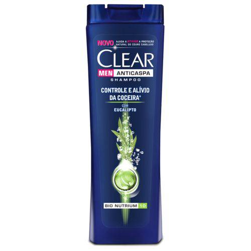 Shampoo Anticaspa CLEAR Men Controle e Alívio da Coceira 200ML