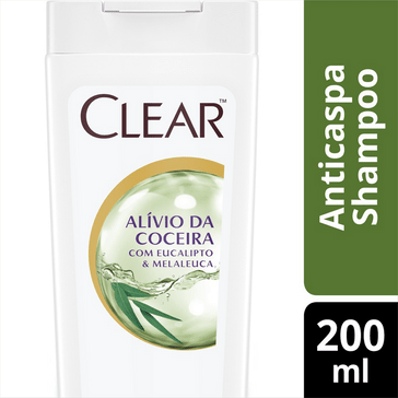 Shampoo Anticaspa Clear Women Alívio da Coceira 200 ML