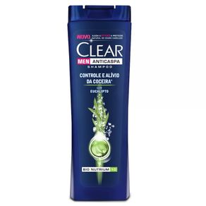 Shampoo Anticaspa Controle e Alívio da Coceira Clear Men 400L