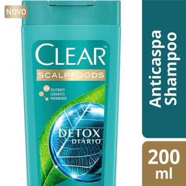 Shampoo Anticaspa Detox Diário Clear 200ml