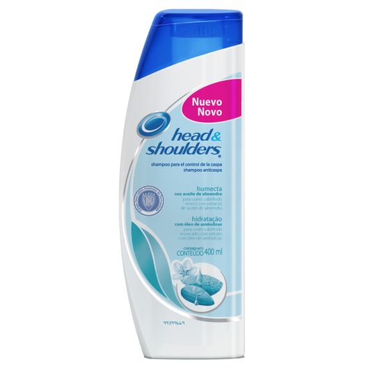 Shampoo Anticaspa Head & Shoulders Hidratação com Óleo de Amêndoas 400ml