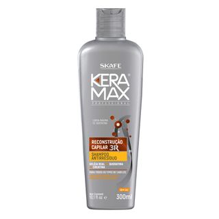 Shampoo Antirresíduos Keramax Reconstrução Capilar 3R Skafe 300ml