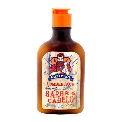 Shampoo Barba e Cabelo Lumberjack Barba Forte 170ml