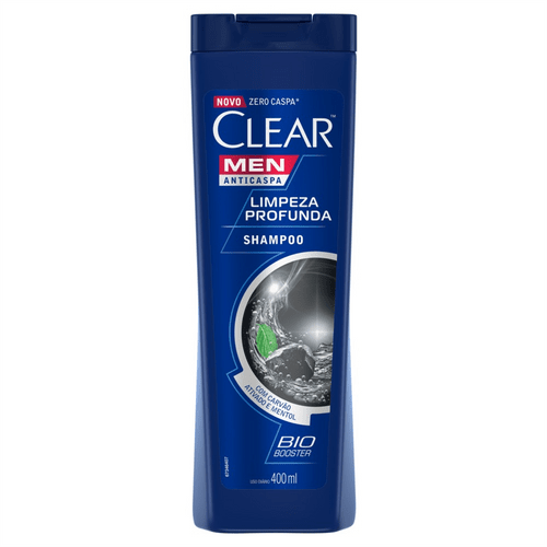 Shampoo Clear Men Limpeza Profunda Masculino 400ml