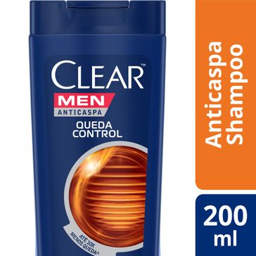 Shampoo Anticaspa CLEAR Men Queda Control 200 ML