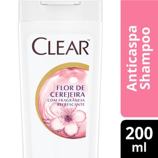 Shampoo Clear Women Anticaspa Flor de Cerejeira 200ml