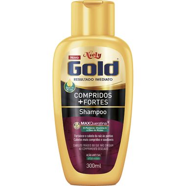 Shampoo Compridos + Fortes Niely Gold 300ml