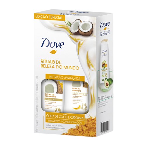 Shampoo + Condicionador Dove Ritual de Reparação 400ml+200ml Preço Especial