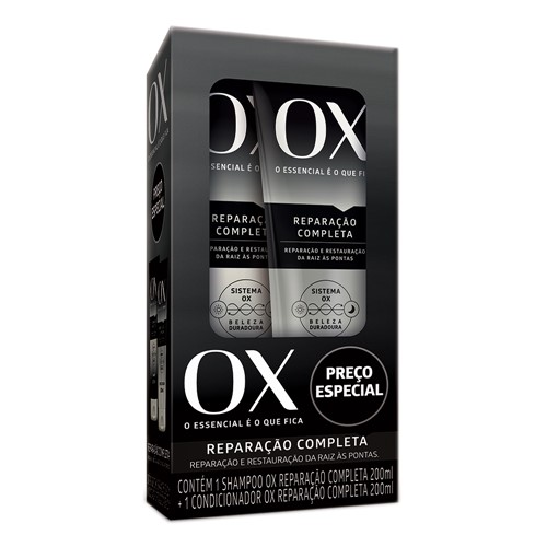 Shampoo + Condicionador Ox Reparação Completa Preço Especial 200ml Cada