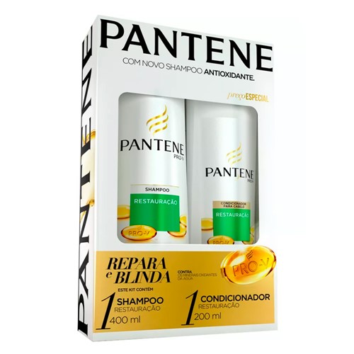 Shampoo + Condicionador Pantene Restauração 400ml+200ml com Preço Especial
