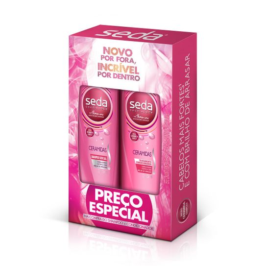 Shampoo + Condicionador Seda Ceramidas 325ml Preço Especial