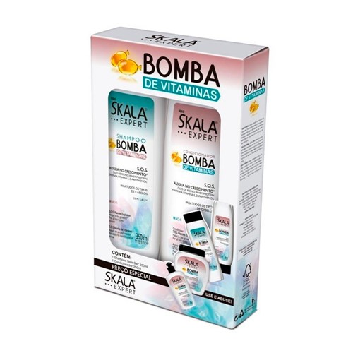 Shampoo + Condicionador Skala Bomba de Vitaminas 325ml Cada