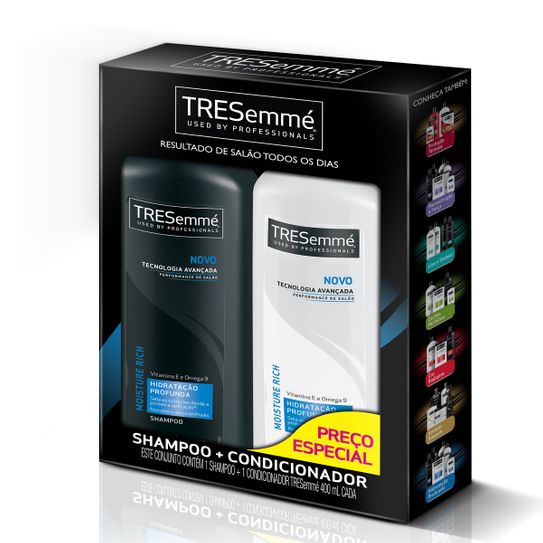 Shampoo + Condicionador Tresemmé Hidratação Profunda 400ml Preço Especial
