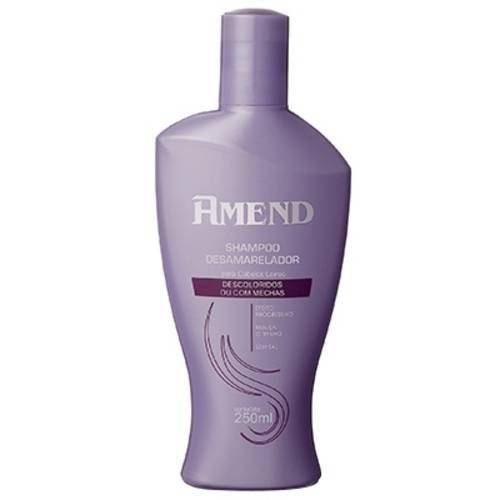 Shampoo Desamarelador para Cabelos Descoloridos Unissex 250ml Amend