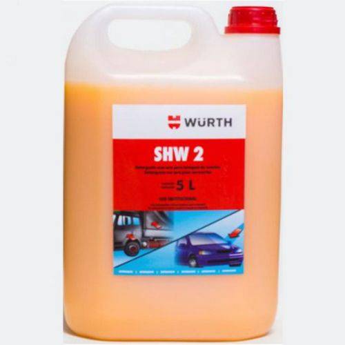 Shampoo Detergente Automotivo com Cera Wurth Shw2 5 Litro