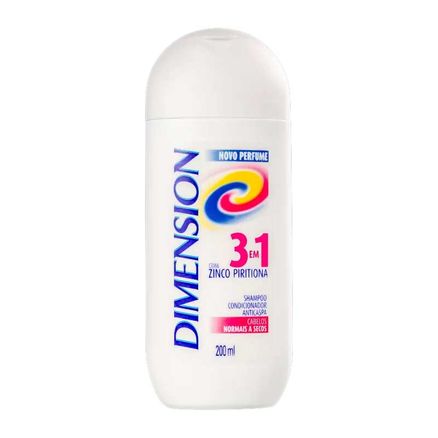 Shampoo Dimension 3 em 1 Anti Caspa Cabelos Normais a Secos 200ml