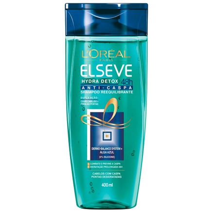 Shampoo Elseve Hydra Detox 48h Anti-Caspa 400ml