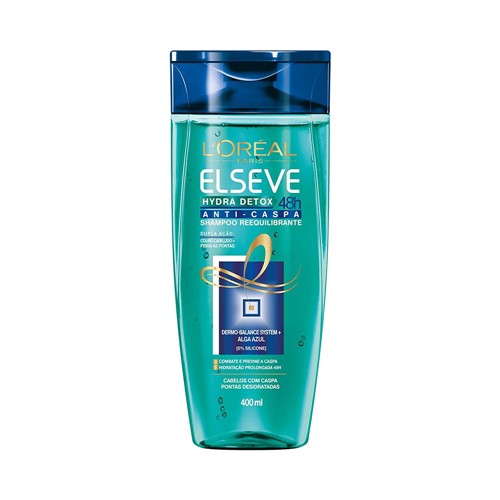 Shampoo Elseve Hydra Detox 48h Anti-Caspa 400ml