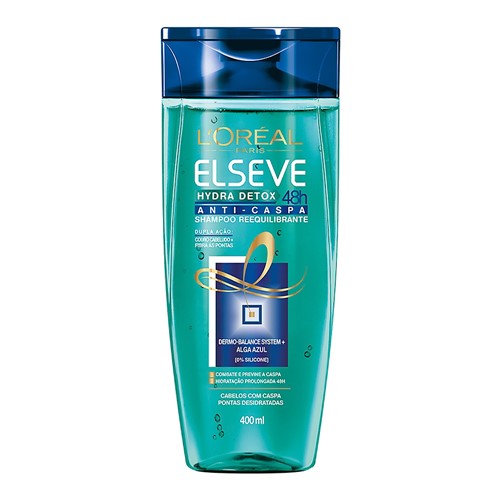 Shampoo Elseve Hydra Detox Anti-Caspa com 400ml