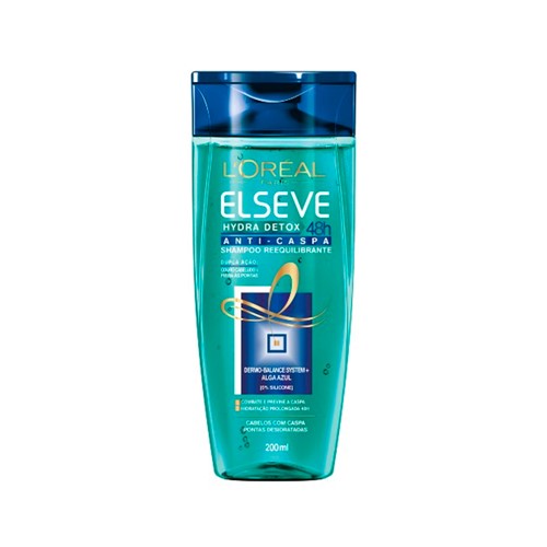 Shampoo Elseve Hydra-Detox Anti-Caspa Reequilibrante 200ml