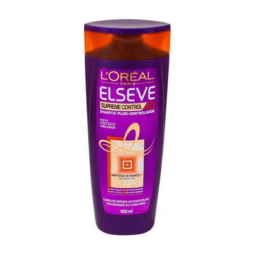 Shampoo Elseve Supreme Control 4D com 400ml