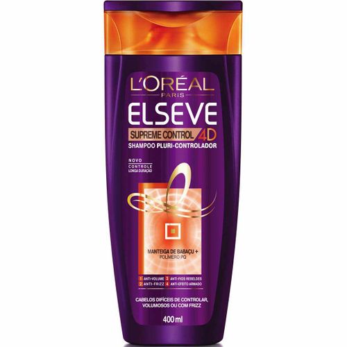 Shampoo Elseve Supreme Control 4D L’Oréal 400ml
